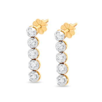 Stunning Drop of Daimond in 14K Yellow Gold